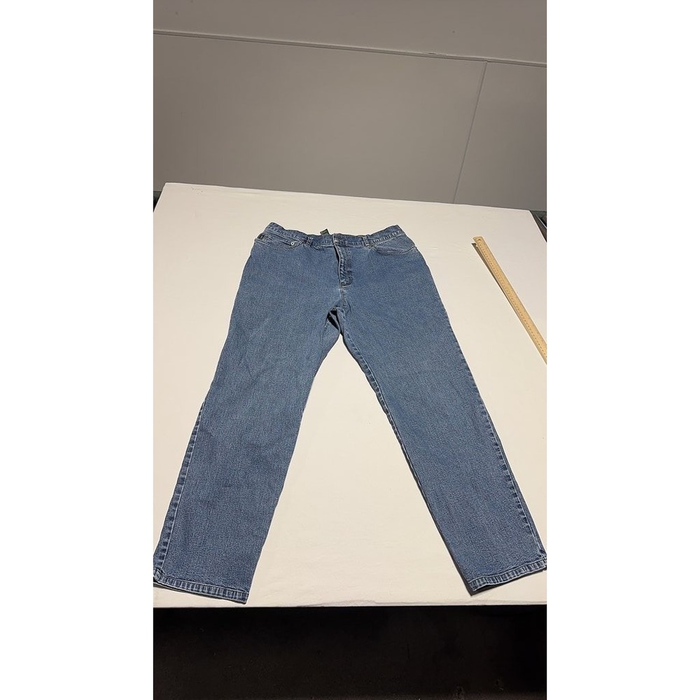Lauren Jeans Co Ralph Lauren Blue Straight Leg Denim Jeans Women Size 16